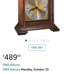 Howard Miller 612481 Medford Mantel Clock Windsor Cherry