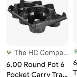 $20 For 35 Six Slot 5-in Planter Plant Holder Trays Stackable Seedling Baby Plant