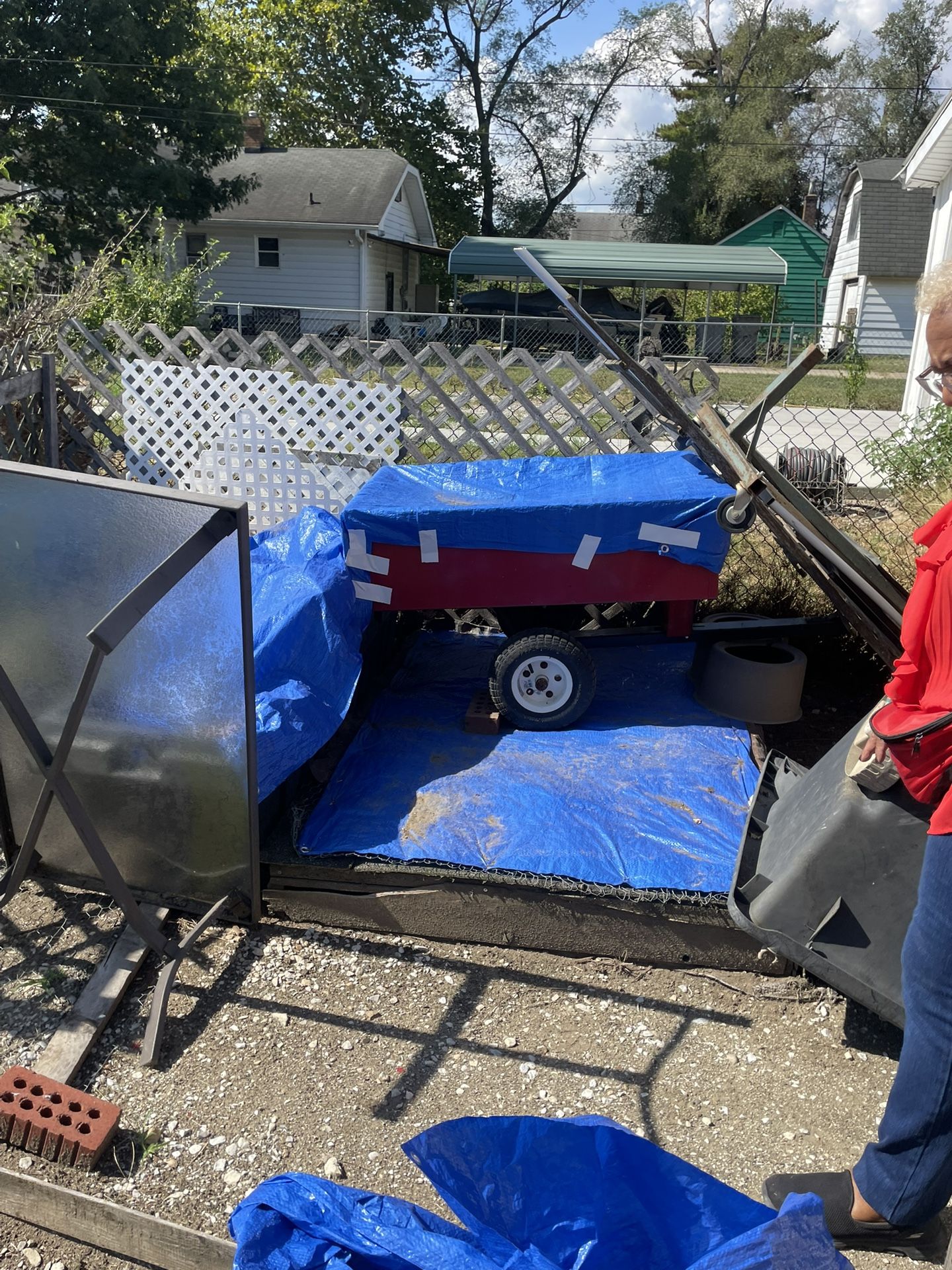 Riding Mower And Trailer