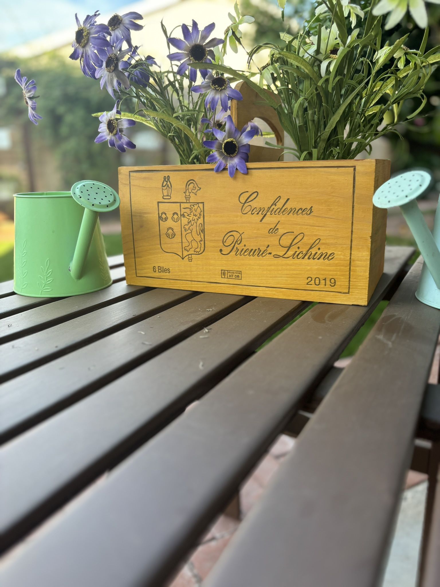 Wine Crate Panel Planter