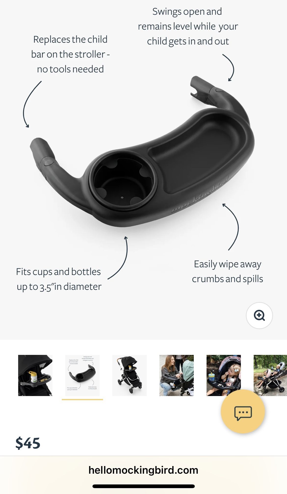 Mockingbird Stroller Snack Tray