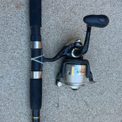 Fishing Pole And Spinning Reel 8 Foot