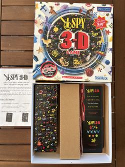 I SPY 3-D Board Game (Used / Missing 2 Glasses)