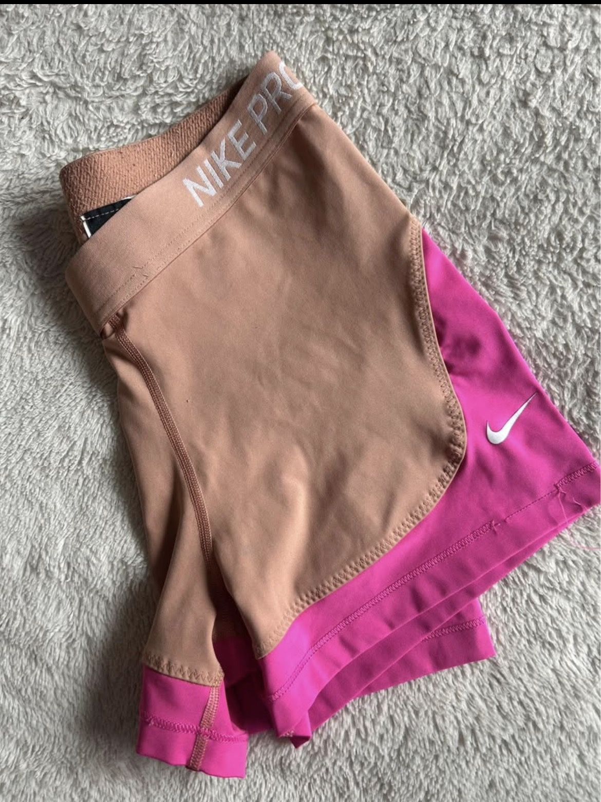 Pink/Beige Dri-Fit Nike Shorts