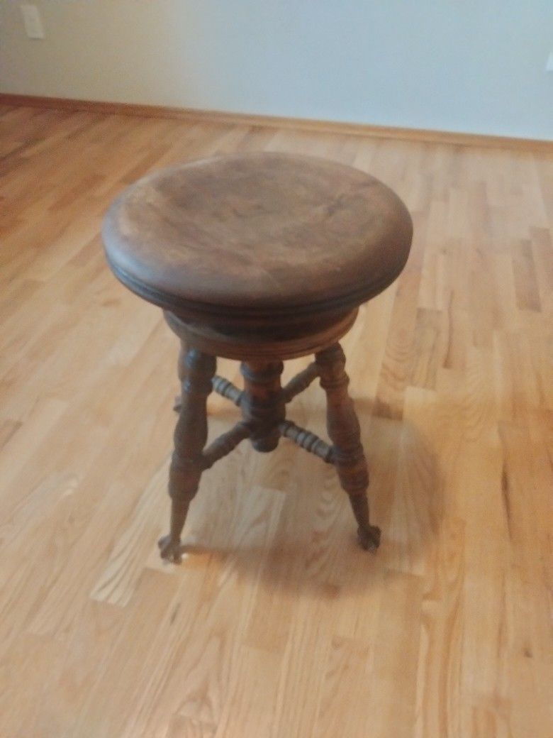 Antique Piano Stool