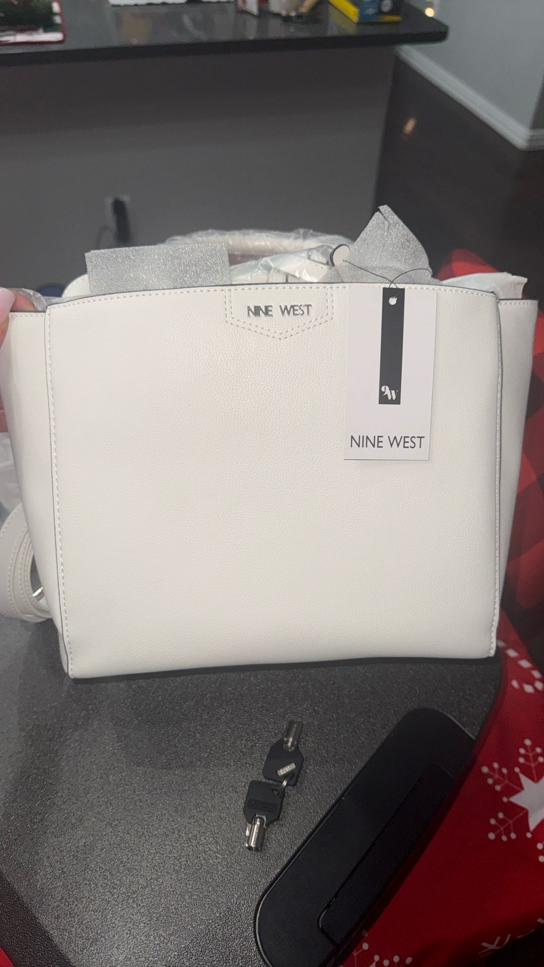 White purse