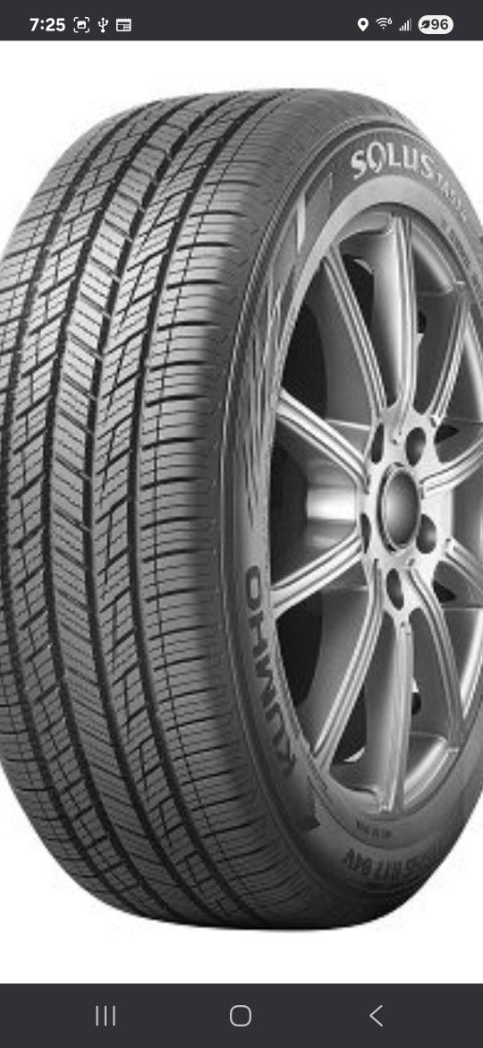 (4) 225/50r17 Kumho Tires 225 50 17 Inch