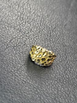 Solid 10k gold nugget Ring