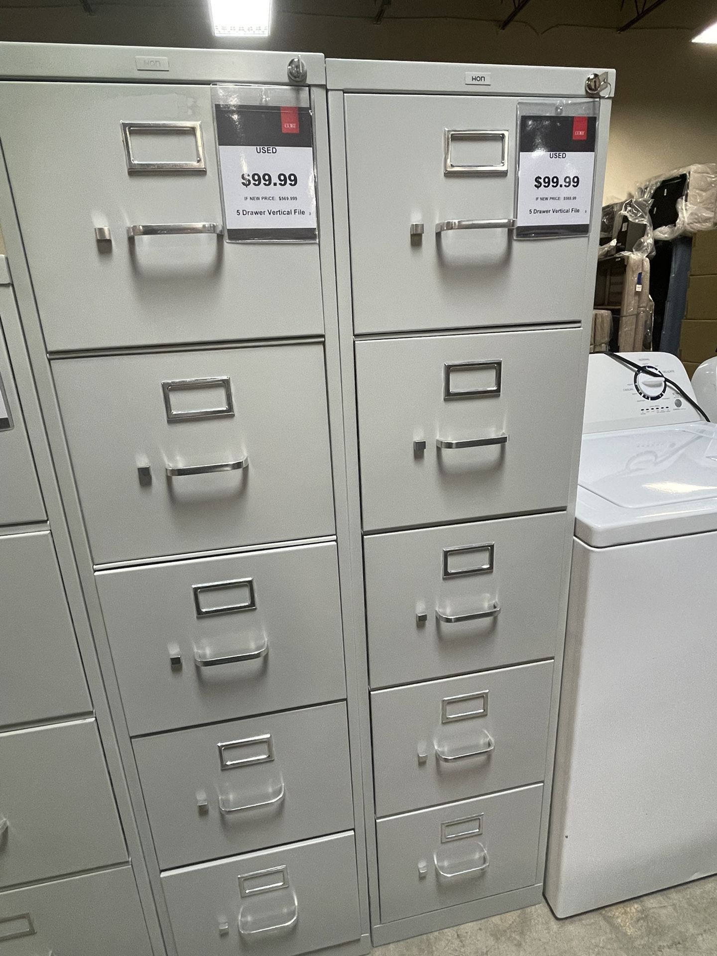 5 Draw Vertical File Cabinet