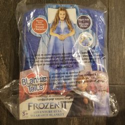 New Elsa Disney Frozen Blankie Tails Wearable blanket Dress-up Play
