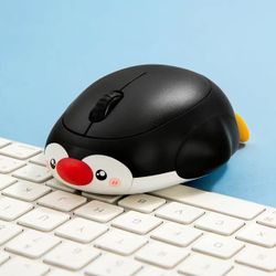 Cute Penguin Wireless Mouse, Bluetooth & 2.4G Dual Mode