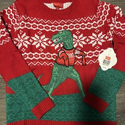 Dinosaur Christmas Sweater
