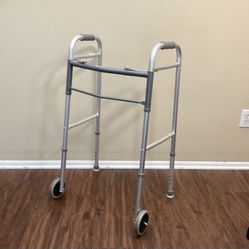 Adjustable Folding Walker With Wheels