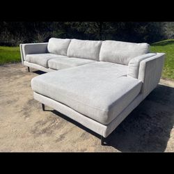 *FREE DELIVERY* Aries Seal 2 Piece Sectional 117” Living Spaces 