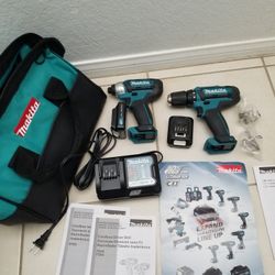 NEW Makita Brushless Cordless 2-Piece Combo Kit (Driver-Drill and Impact Driver)