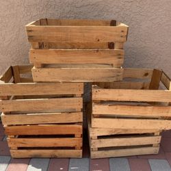 Rustic Wooden Crates – Perfect for Baby Showers, Dessert Tables & Party Decor ($5)