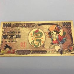 Pan (Dragon Ball Z) 24k Gold Plated Banknote