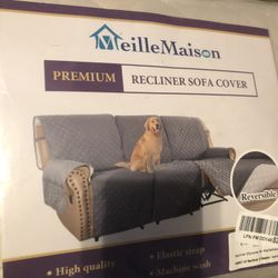  Recliner Sofa Slipcover Couch Covers for 3 Cushion Couch, Non Slip Reclining Sofa Cover with Elastic Straps, Pets (3 Seater, Khaki/Beige) 