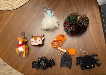 Lot of Bed Bath Body Works Hand Sanitizer Holder Carriers Holiday