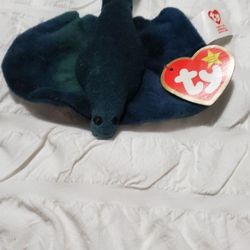 Rare Collectible Ty Teenie Beanie Baby Sting The Ray 
