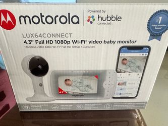 Motorola LUX64CONNECT 4.3" Wi-Fi Video Baby Monitor – Full HD 1080p