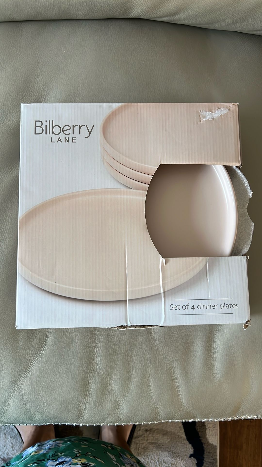 Bilberry Lane Set Of 4 Stoneware Dinner Plates