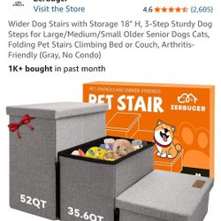 2-IN-1 PET STAIRS WITH STORAGE