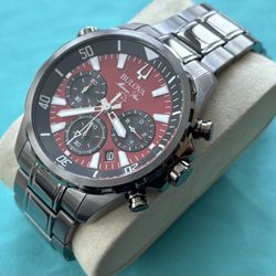 New Bulova Marine Star Chrono Men’s Watch 