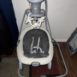 Graco Rocker And Swing With Music And Plugin Cord