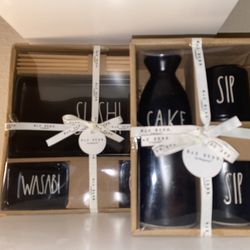 Rae Dunn Sake & Sushi Set