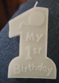 NEW 1st Birthday Candle