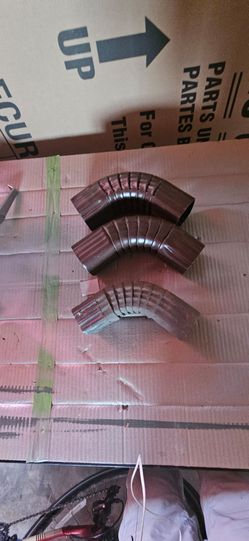 New 3 Gutter Down Spouts