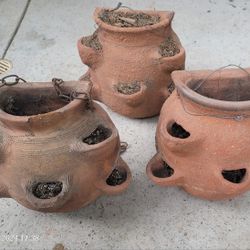 Pots Straberry Hanging Vintage