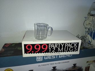  12 Mugs. New Never Use.  In Box
