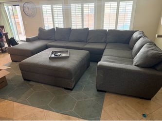 Monster sectional couch and ottoman
