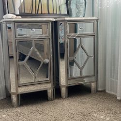 Mirrored Nightstands