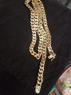30" Gold Plated Cuban Link Chain