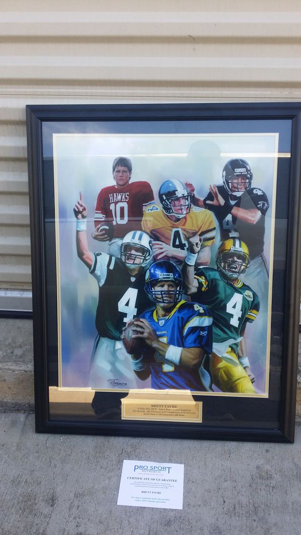 Brett Favre Picture Frame Collector Edition Original For In Brett Favre Picture Frame Collector Edition Original Plano Tx