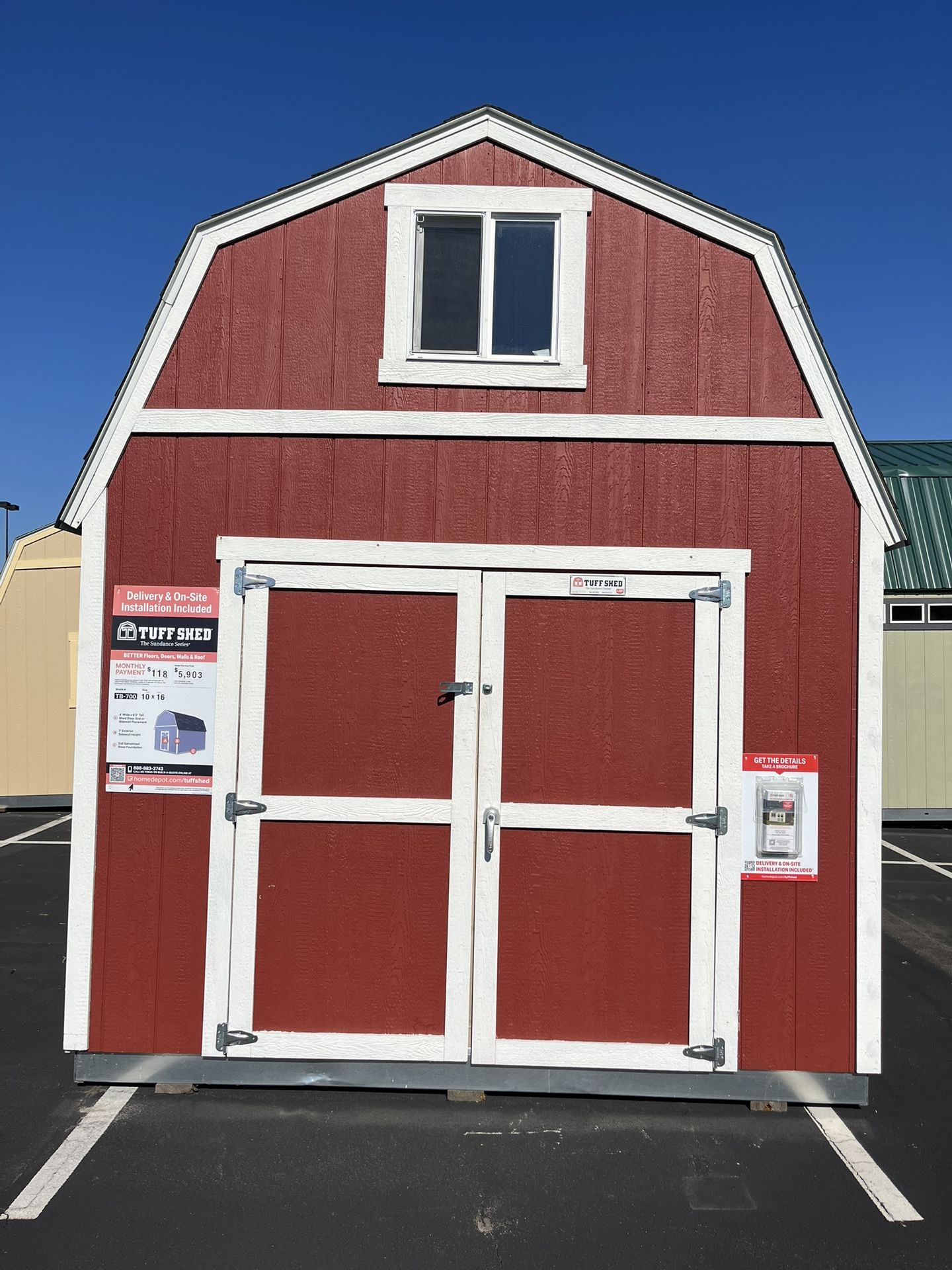 10x16 TUFF SHED Barn For Sale