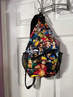 One Piece Anime Chest Crossbody Lightweight Bag Sling Backpack.  Brand new never used no tag.  Smoke free home