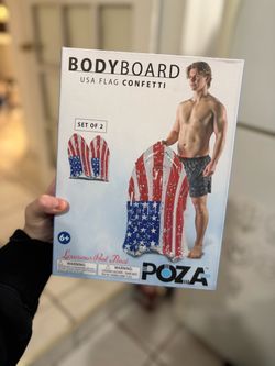 Poza USA Flag Confetti Bodyboard Set of 2