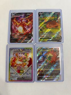 Pokémon Holo Card Lot – Charizard & Eevee