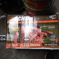 ECHO CS-400 18" Bar 40.2 cc engine CHAIN SAW