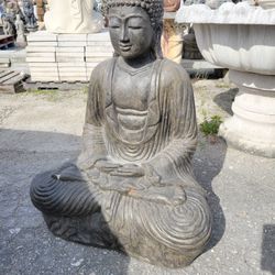 Concrete Large Resin Fiberglass Buddha Statue / Cement Fiberglass Backyard Patio Buddhas
