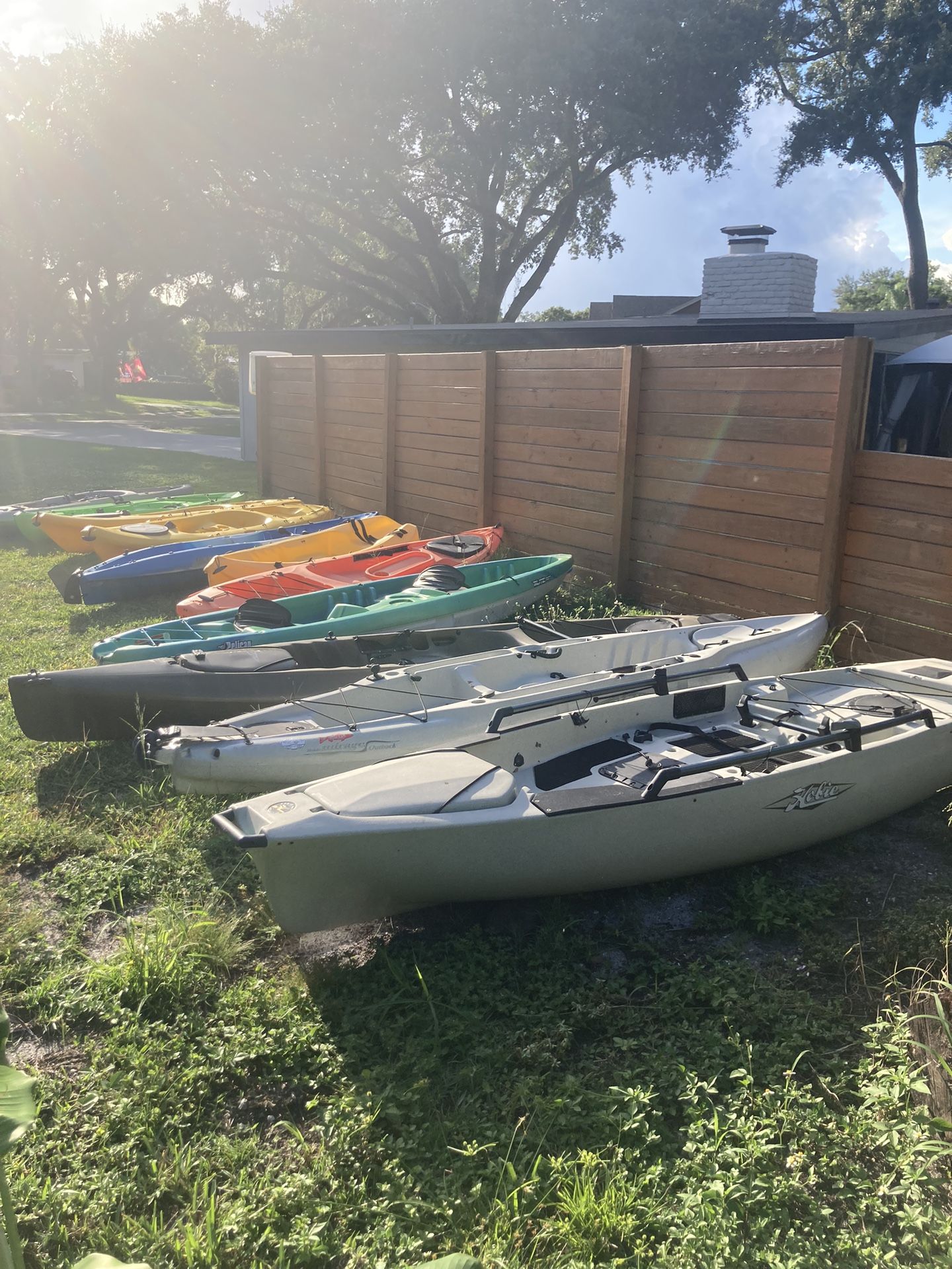 Kayaks for sale different prices see photos for prices and availability