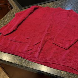 Women 18/20 (2x) Willow Bay red monochromatic squares Lot Z