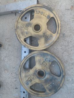 Apollo 35 lb Olympic Weight Plates – Pair