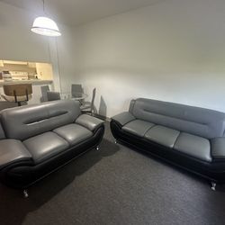 Gray Loveseat 