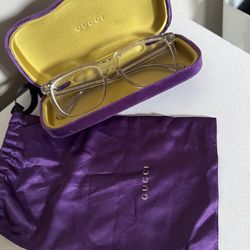 Gucci clear frames
