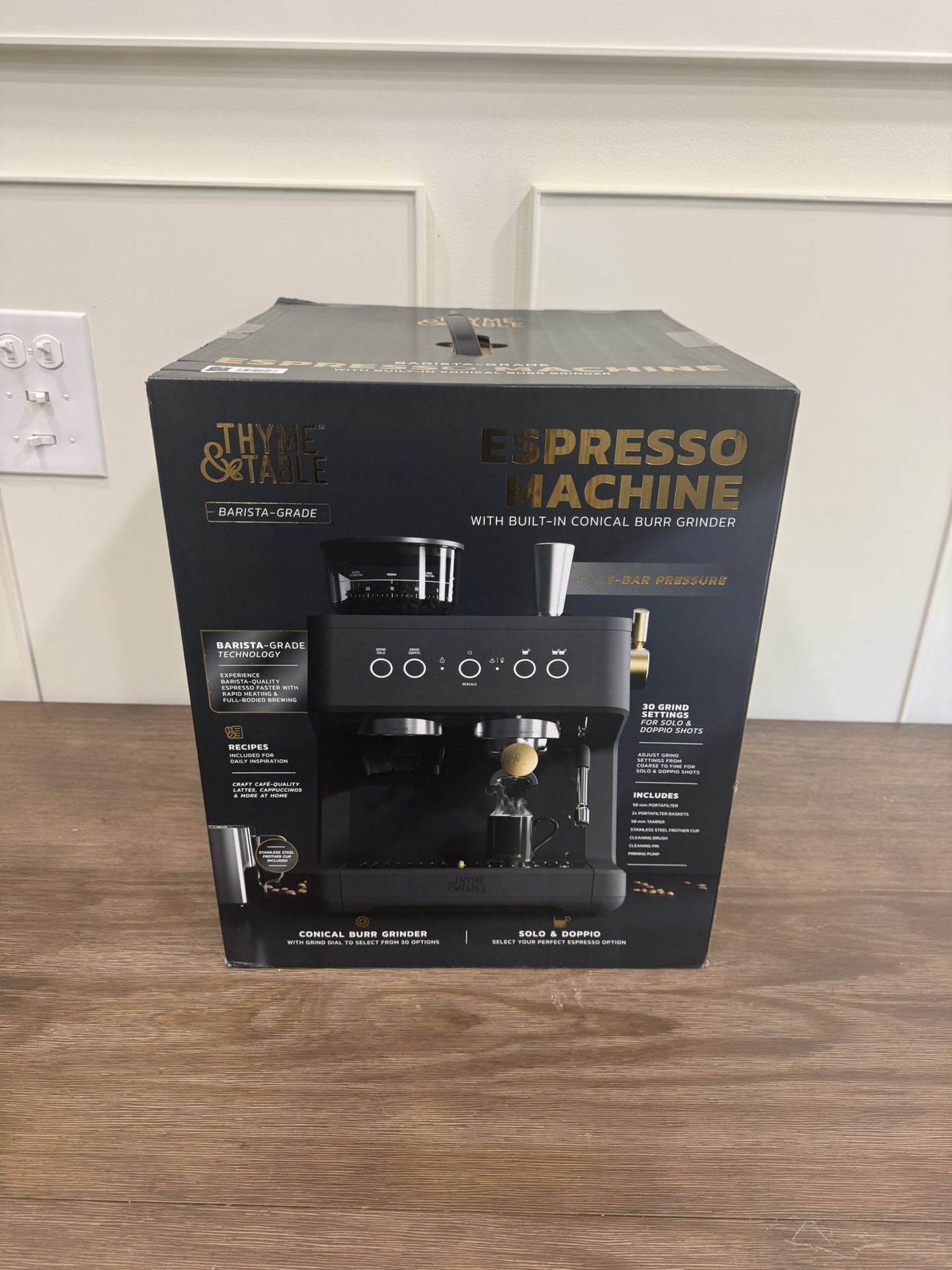 thyme and table espresso machine